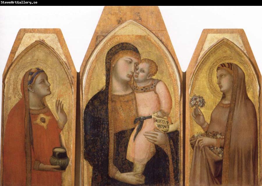 Ambrogio Lorenzetti Madonna and Child with Saints